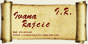 Ivana Rajčić vizit kartica